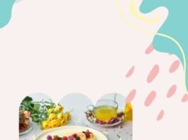 Pastel Pink and Purple Playful Special Breakfast Menu Flyer